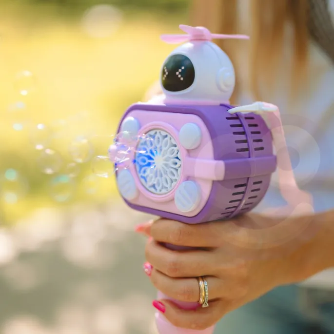 Zabawka do baniek mydlanych z efektami świetlnymi