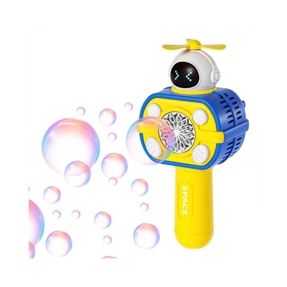 WOOPIE Maszyna Astronauta do Robienia Baniek Mydlanych Żółty