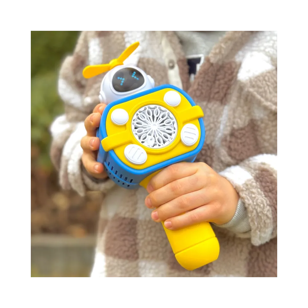 WOOPIE Maszyna Astronauta do Robienia Baniek Mydlanych Żółty