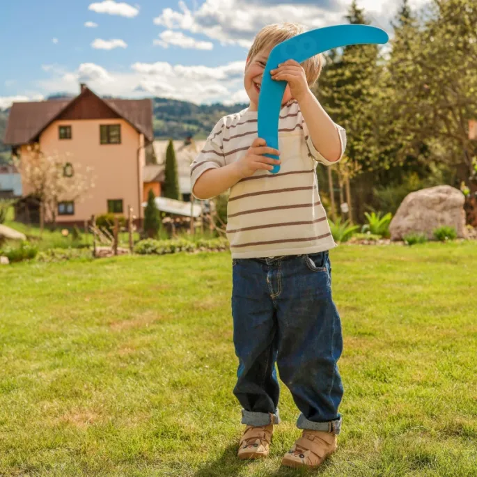 Czas na świeżym powietrzu z boomerangiem