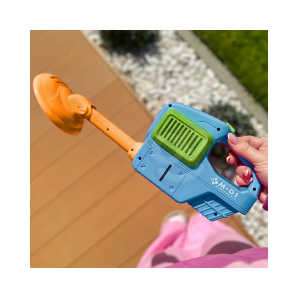 WOOPIE Kosiarka Ręczna Maszyna do Robienia Baniek Mydlanych Niebieska