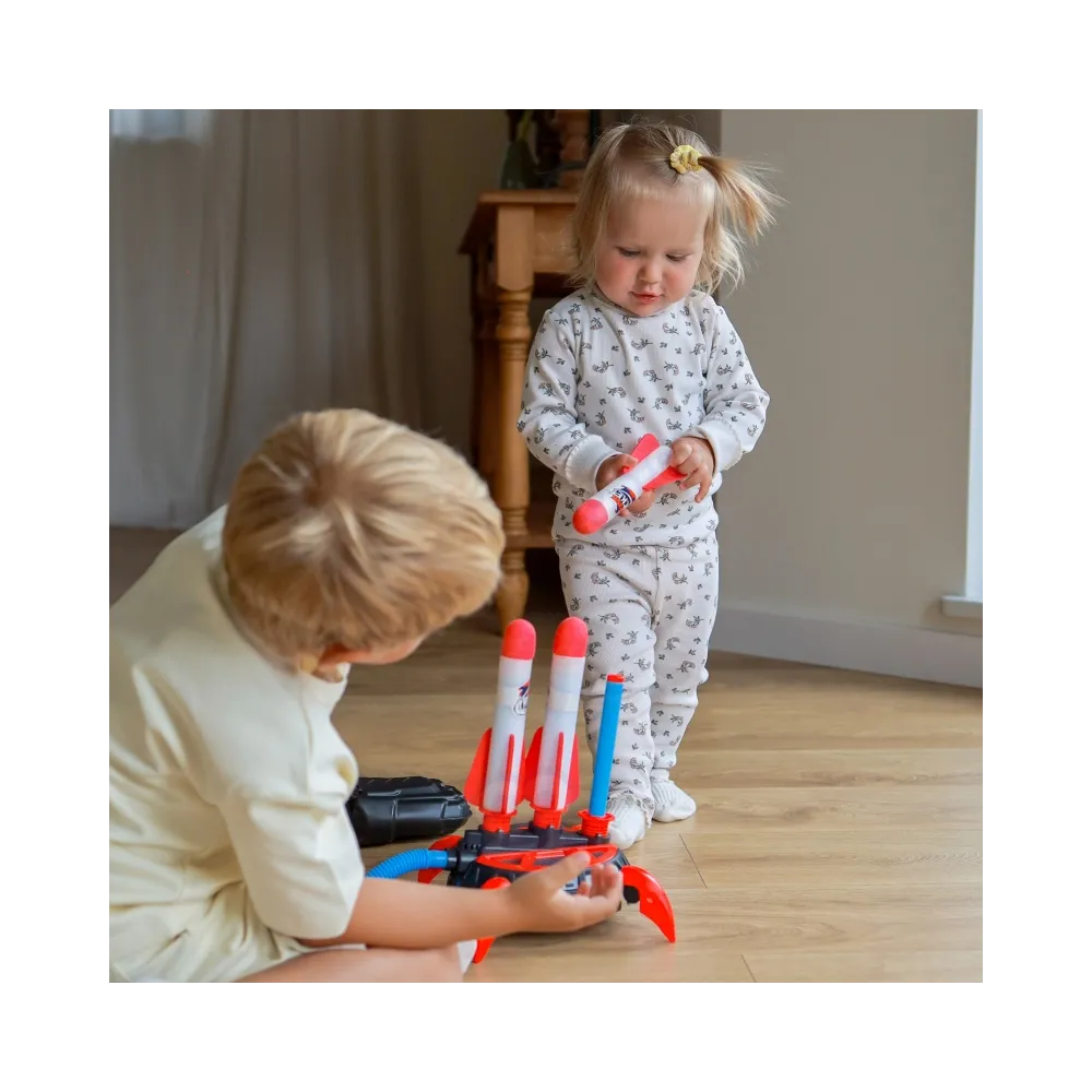 WOOPIE Wyrzutnia Rakiet Piankowych 6 szt.