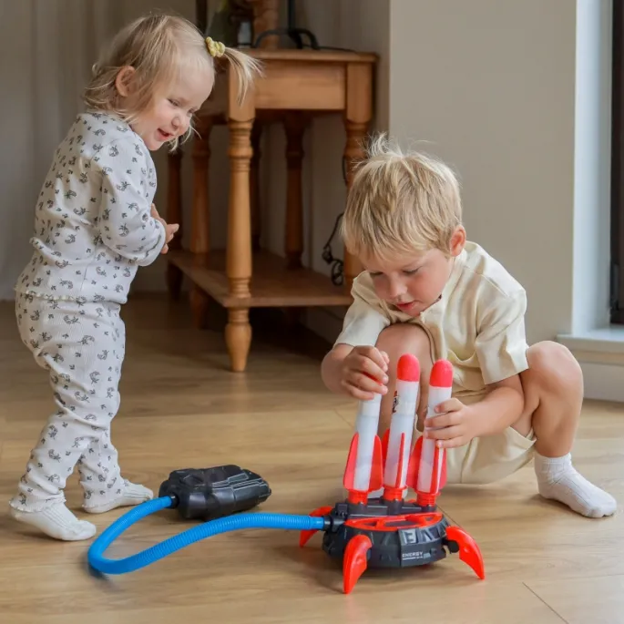 WOOPIE Wyrzutnia Rakiet Piankowych 6 szt.