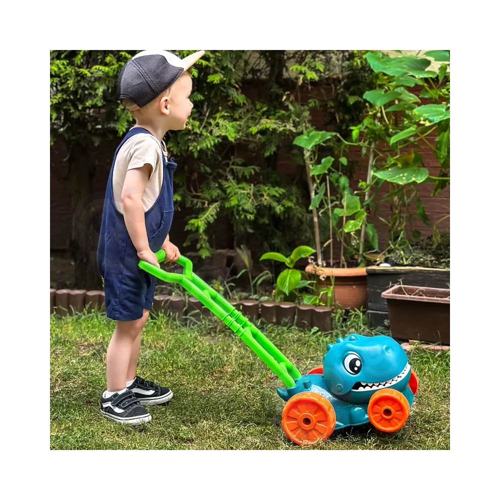 WOOPIE Kosiarka Ogrodowa Dino na Bańki Mydlane Dinozaur + Płyn