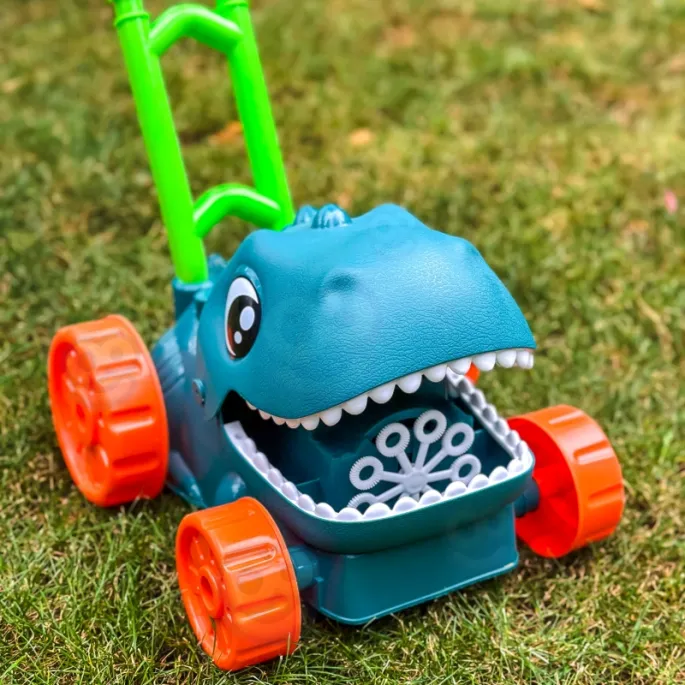 WOOPIE Kosiarka Ogrodowa Dino na Bańki Mydlane Dinozaur + Płyn