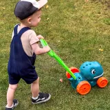 WOOPIE Kosiarka Ogrodowa Dino na Bańki Mydlane Dinozaur + Płyn