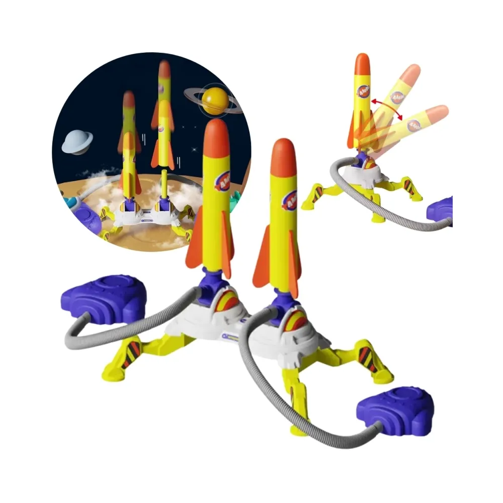 WOOPIE Podwójna Wyrzutnia Rakiet Piankowych 6 szt.