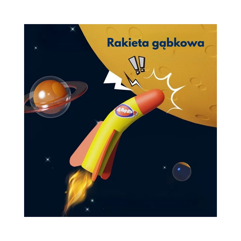 WOOPIE Podwójna Wyrzutnia Rakiet Piankowych 6 szt.