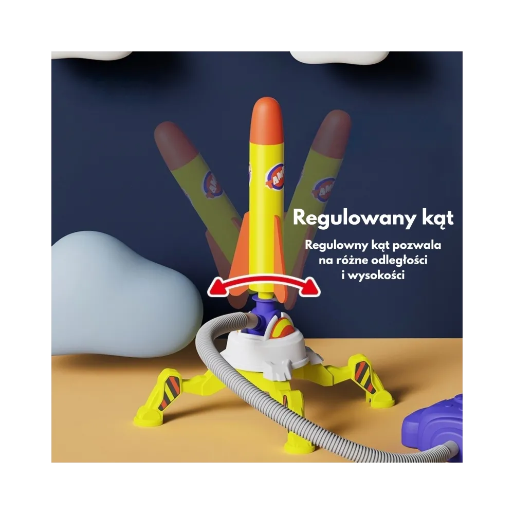 WOOPIE Podwójna Wyrzutnia Rakiet Piankowych 6 szt.