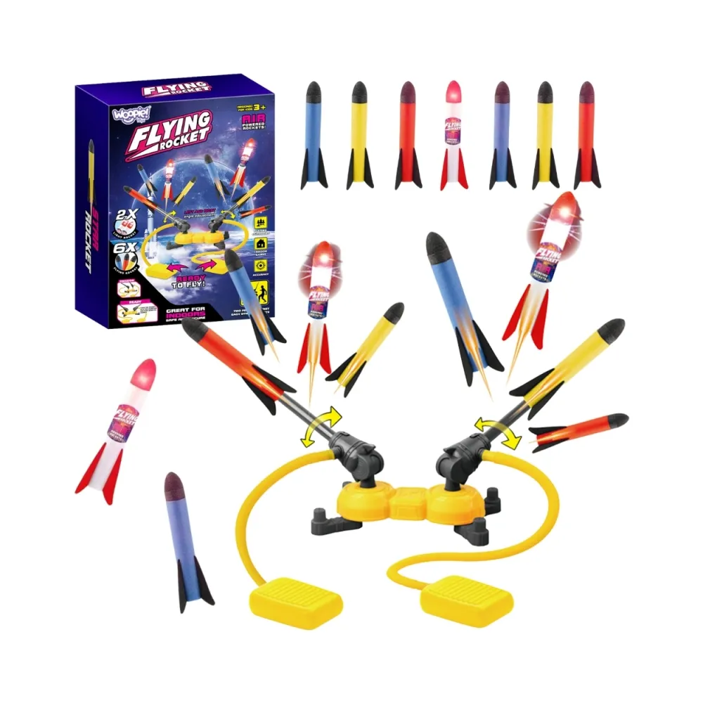 WOOPIE Podwójna Wyrzutnia Rakiet Piankowych 8szt.