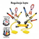 WOOPIE Podwójna Wyrzutnia Rakiet Piankowych 8szt.