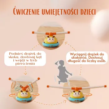 Wesoła pszczółka jako baza skakanki dla najmłodszych