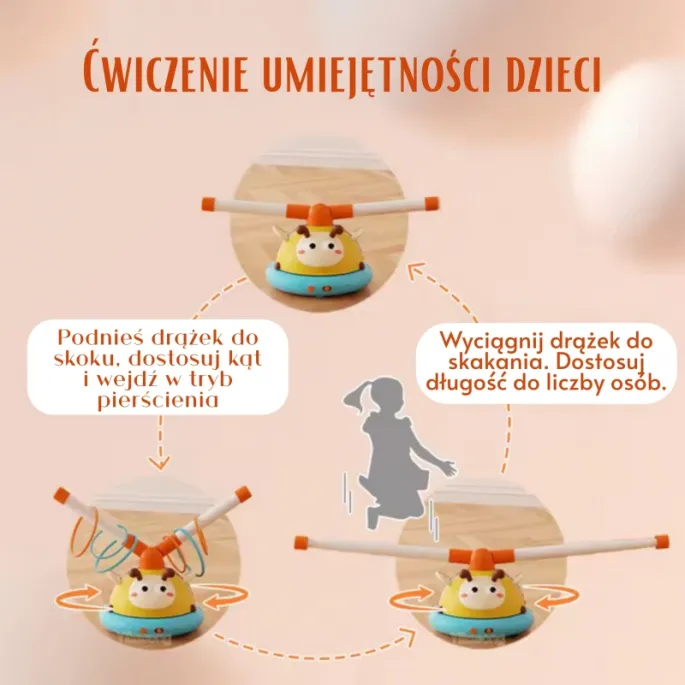 Wesoła pszczółka jako baza skakanki dla najmłodszych