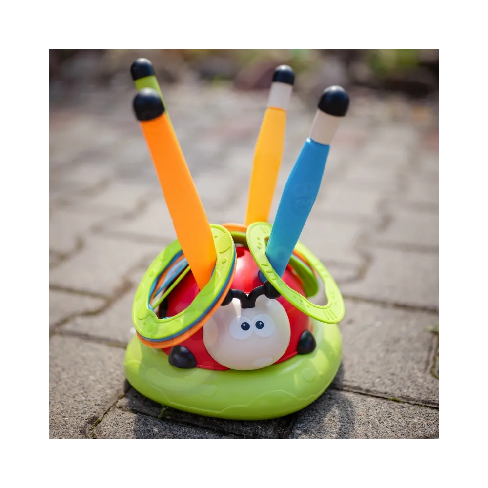 WOOPIE Gra Zręcznościowa 3w1 Wyrzutnia Rakiet Skakanka Rzut do Celu Biedronka