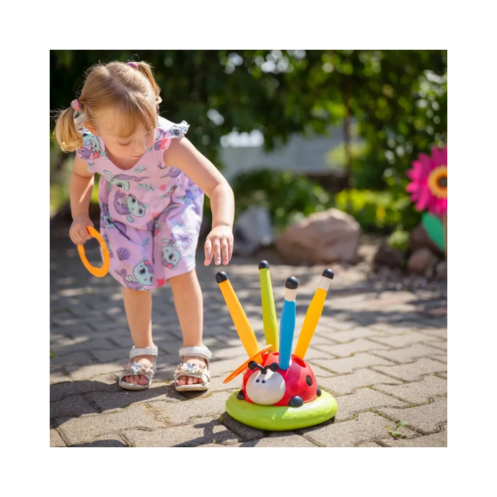 WOOPIE Gra Zręcznościowa 3w1 Wyrzutnia Rakiet Skakanka Rzut do Celu Biedronka