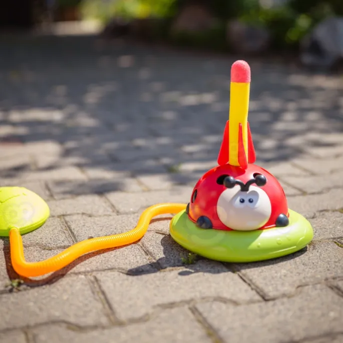 WOOPIE Gra Zręcznościowa 3w1 Wyrzutnia Rakiet Skakanka Rzut do Celu Biedronka