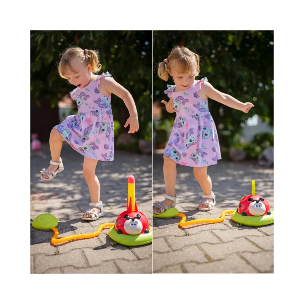 WOOPIE Gra Zręcznościowa 3w1 Wyrzutnia Rakiet Skakanka Rzut do Celu Biedronka