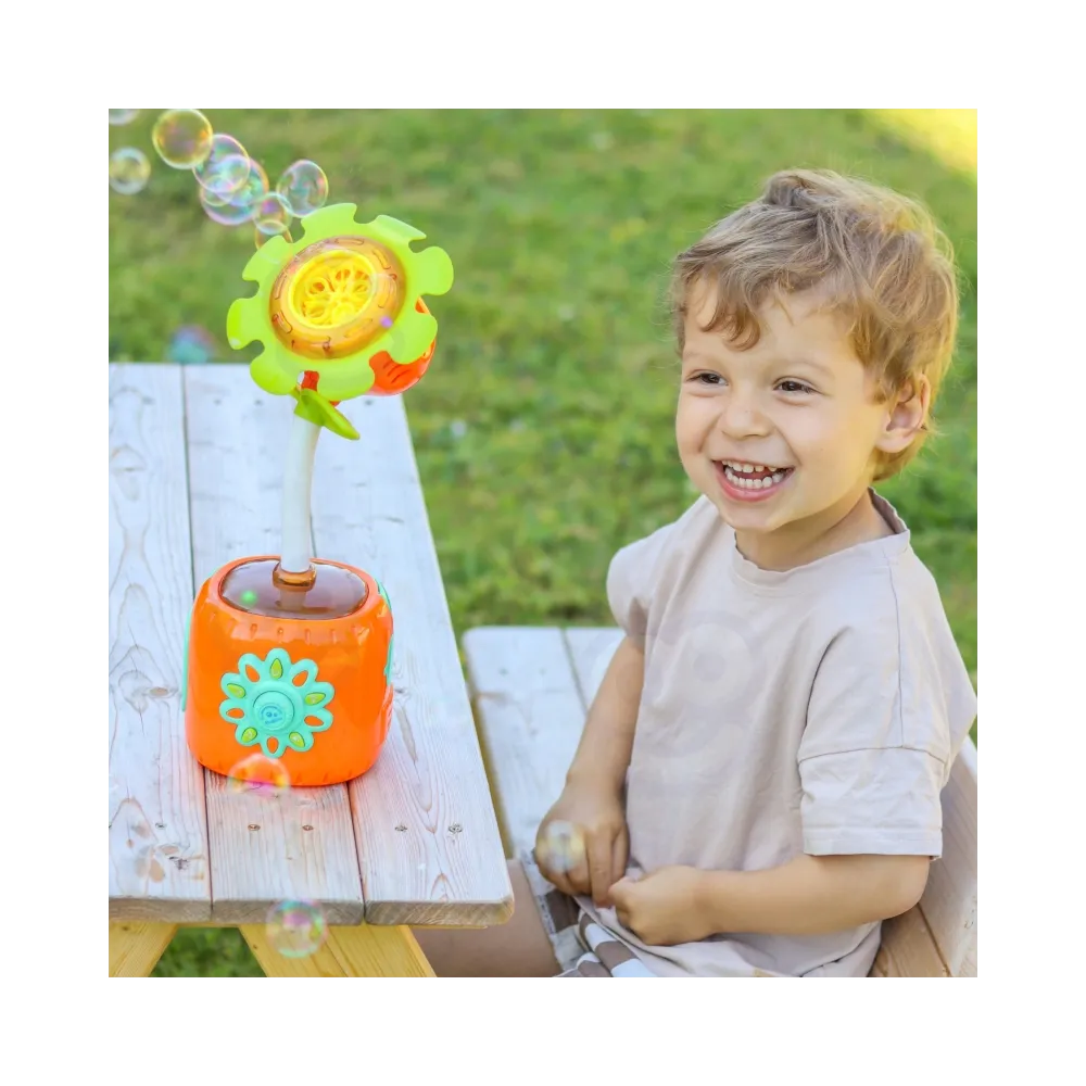WOOPIE Interaktywny Słonecznik Maszyna do Baniek Mydlanych