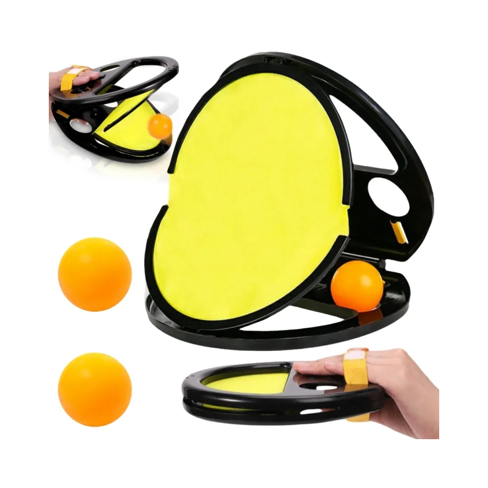 WOOPIE Catch Ball Gra Zręcznościowa Rzucaj Łap Paletka+ 2 Piłki