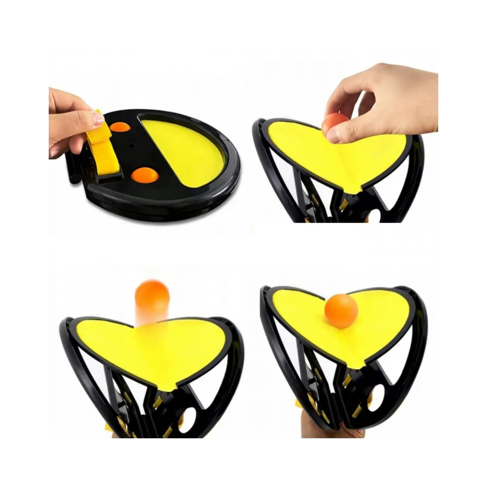 WOOPIE Catch Ball Gra Zręcznościowa Rzucaj Łap Paletka+ 2 Piłki