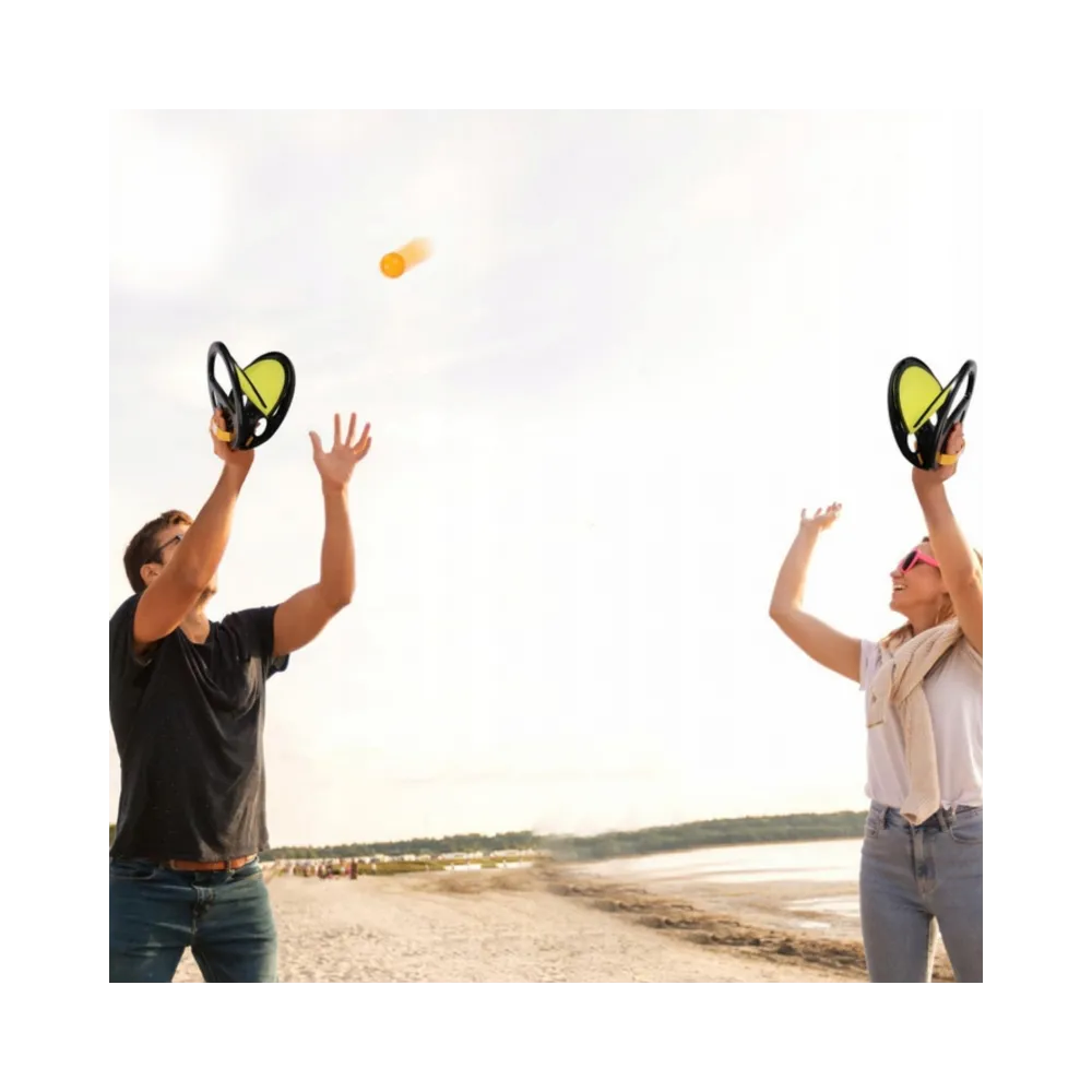 WOOPIE Catch Ball Gra Zręcznościowa Rzucaj Łap Paletka+ 2 Piłki