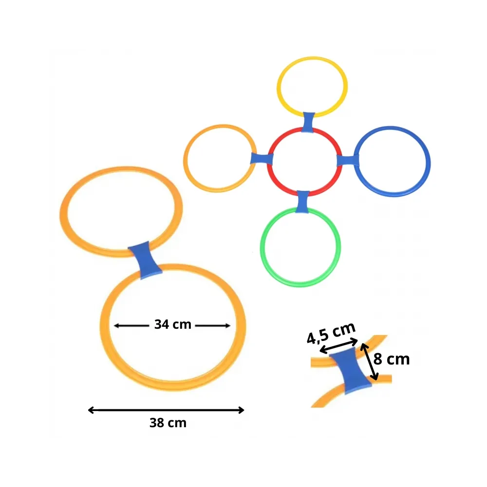 Bezpieczny zestaw do aktywnej zabawy na zewnątrz dla maluchów.
