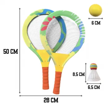 WOOPIE Paletki Plażowe do Badmintona Rakietki Zestaw