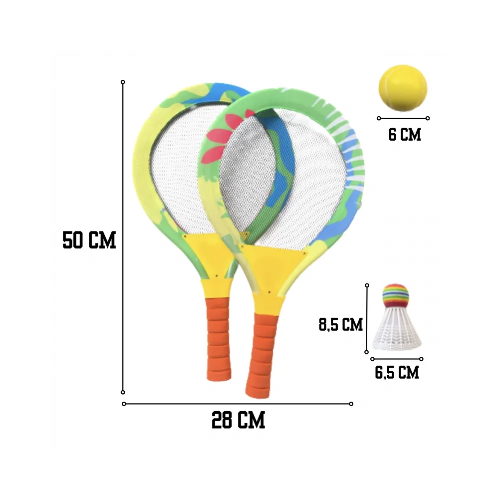 WOOPIE Paletki Plażowe do Badmintona Rakietki Zestaw