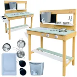 AXI Duża Drewniana Kuchnia Zabawa Woda i Piaskiem