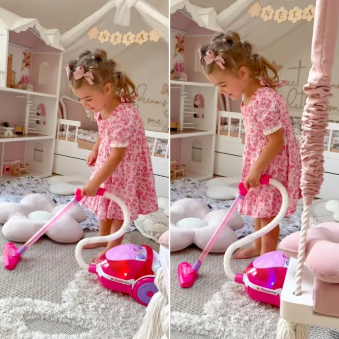 Realistyczny dźwięk odkurzacza dla młodych sprzątaczy