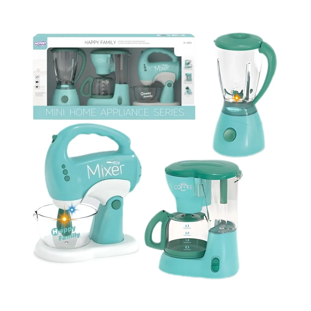 WOOPIE Zestaw AGD dla Dzieci 3w1 Mikser Blender Robot Kuchenny