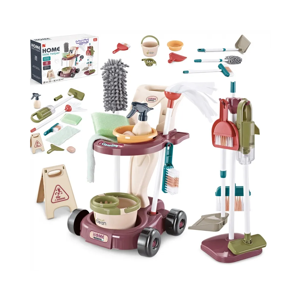 WOOPIE Zestaw do Sprzątania XXL Wózek 3w1 26 el.