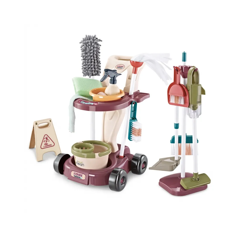 WOOPIE Zestaw do Sprzątania XXL Wózek 3w1 26 el.