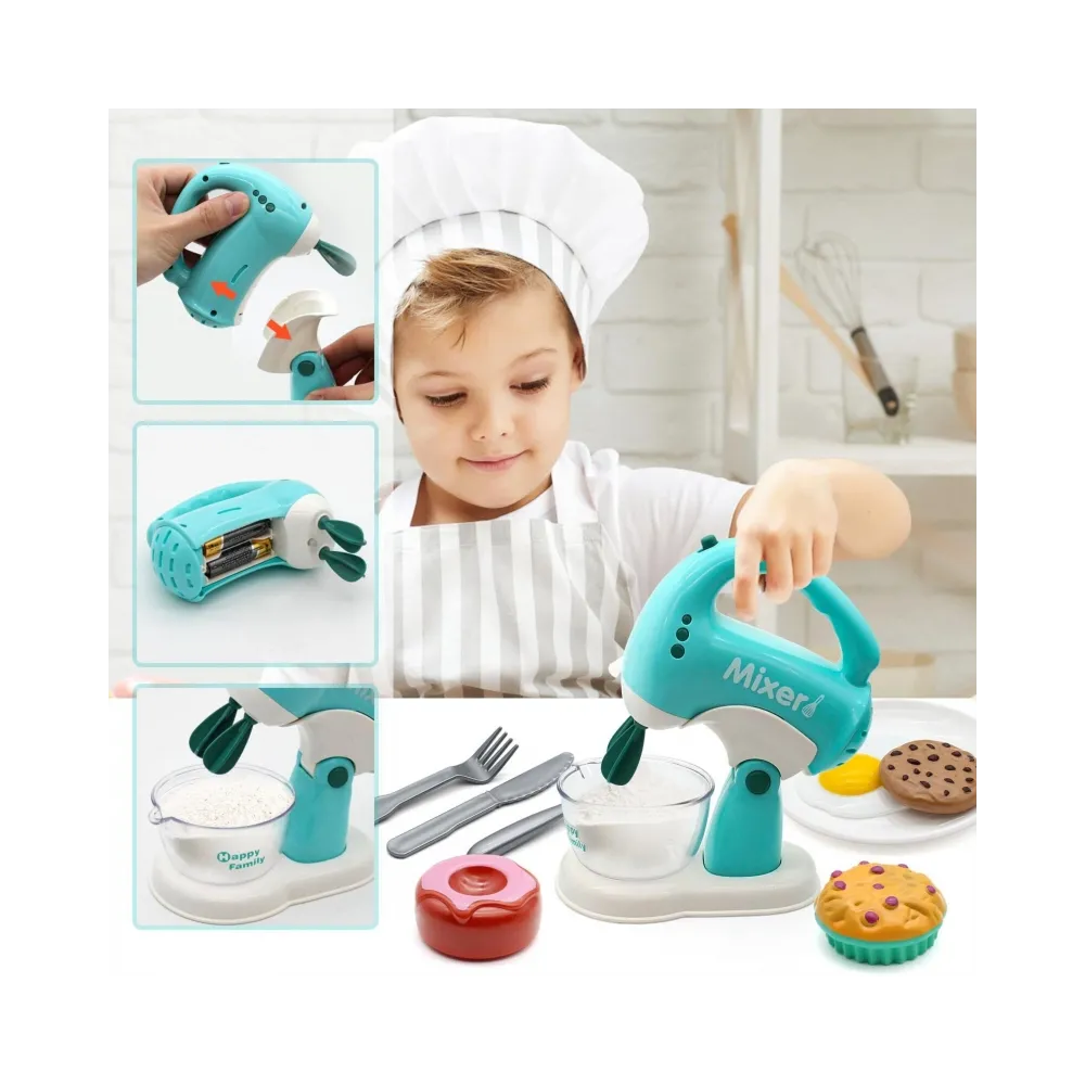 WOOPIE Zestaw AGD 3w1 Ekspres Mikser Blender Efekty Dźwiękowe Świetlne