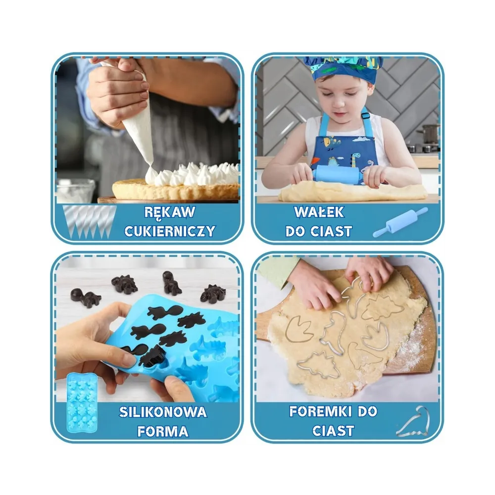 WOOPIE Dino Zestaw Małego Kucharza