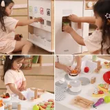 VIGA Centrum Domowe 3w1 z Akcesoriami – Nauka i Zabawa dla Dzieci