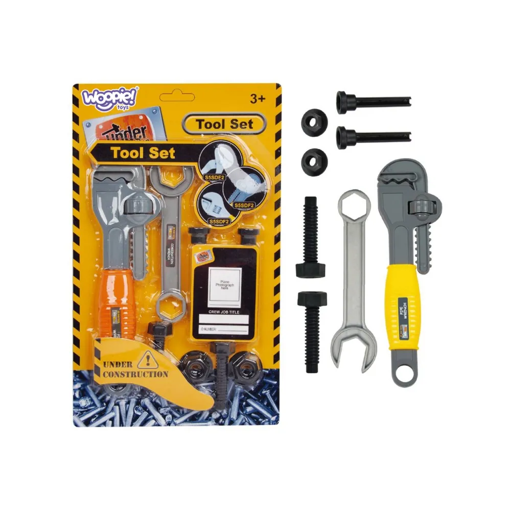 WOOPIE Zestaw Narzędzi Małego Majsterkowicza Klucz Nastawny Hakowy