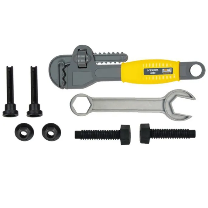 Realistyczne narzędzia z plastiku idealne dla dzieci powyżej 3 roku życia.