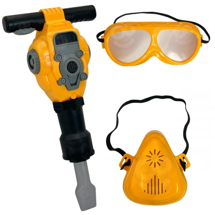 Kask i gogle dla małego budowniczego z zestawu WOOPIE