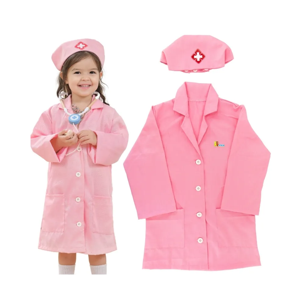 VIGA Strój Mundurek i Kapelusz Małej Pielęgniarki