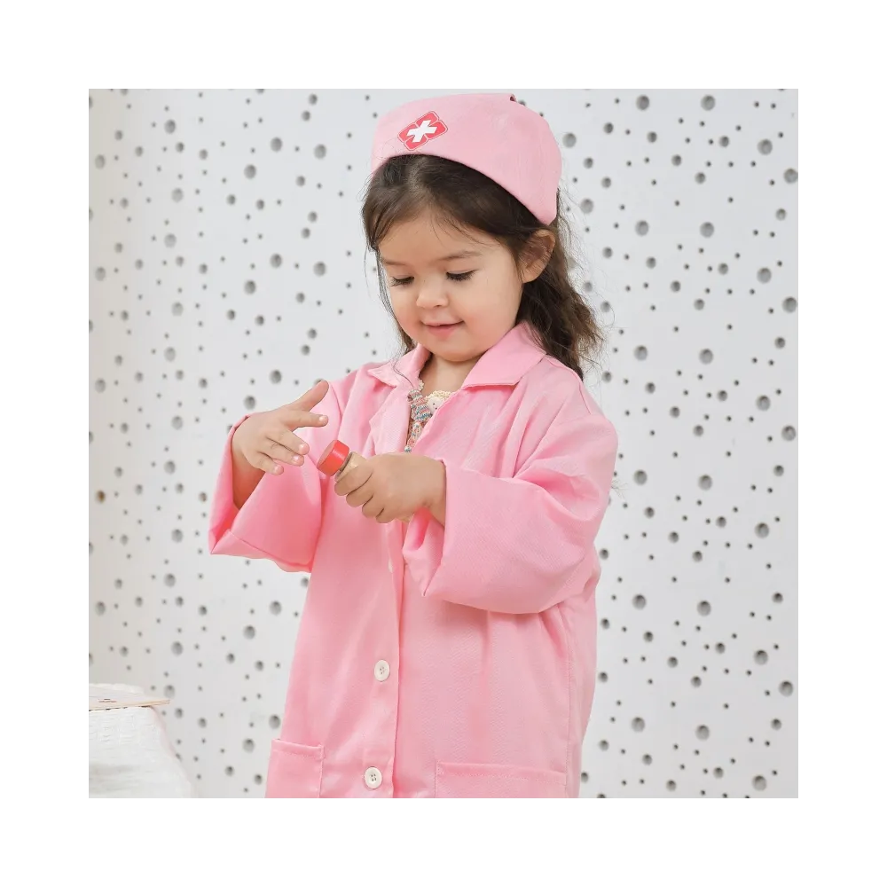 VIGA Strój Mundurek i Kapelusz Małej Pielęgniarki