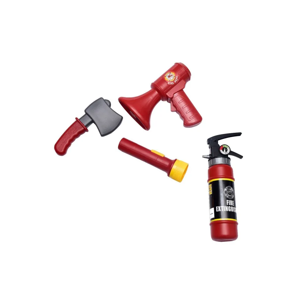 Megafon z dźwiękiem syreny strażackiej w zestawie dla dzieci