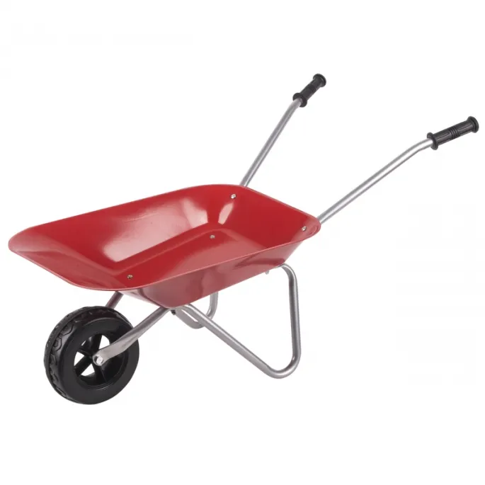 Metalowa taczka ogrodowa dla dzieci do piaskownicy
