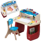 Biurko STEP2 dla małego artysty z tablicą suchościeralną