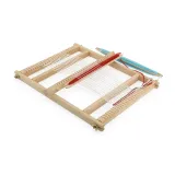 VIGA Drewniane Krosno Warsztat Tkacki Zestaw do tkania Montessori