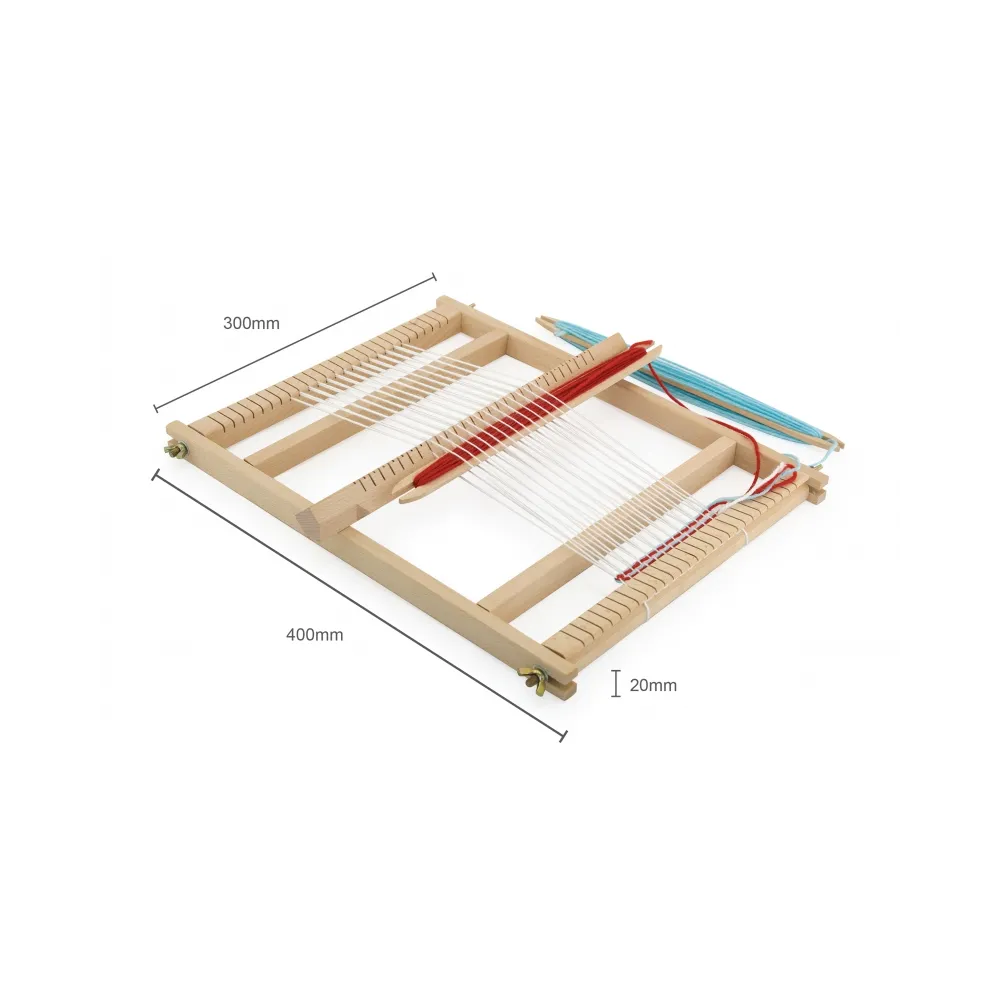 VIGA Drewniane Krosno Warsztat Tkacki Zestaw do tkania Montessori