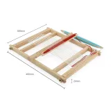 VIGA Drewniane Krosno Warsztat Tkacki Zestaw do tkania Montessori