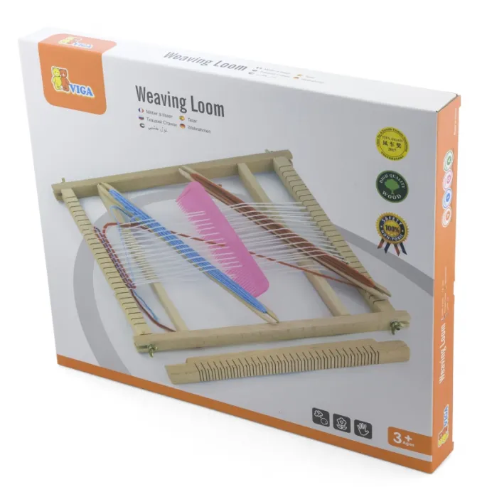 Zabawa w tkanie z krosnem VIGA dla dzieci