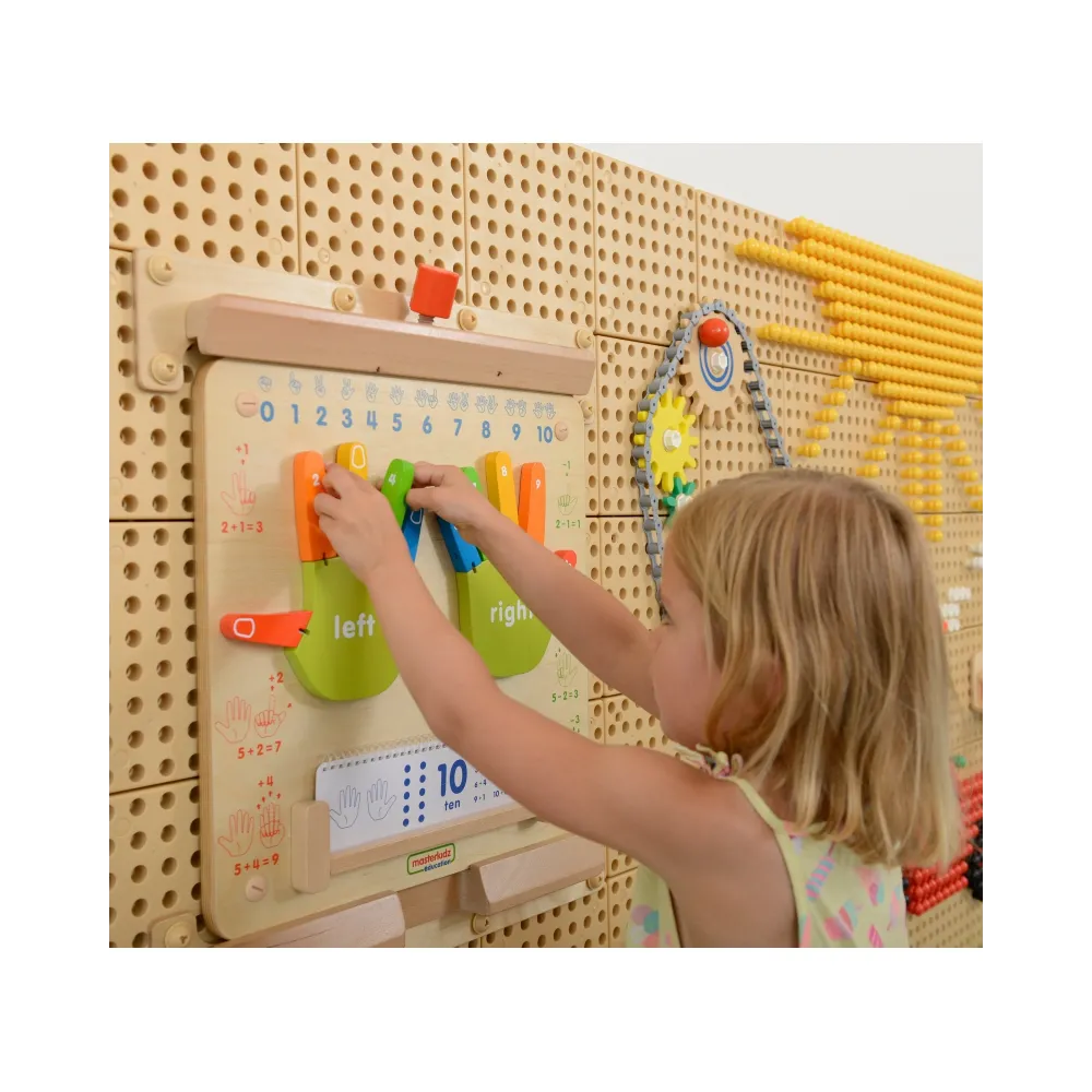 MASTERKIDZ Nauka Liczenia Ścienna Tablica Sensoryczna Flex Montessori