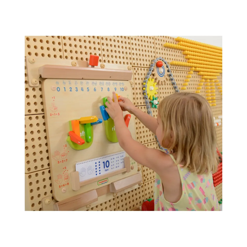 MASTERKIDZ Nauka Liczenia Ścienna Tablica Sensoryczna Flex Montessori